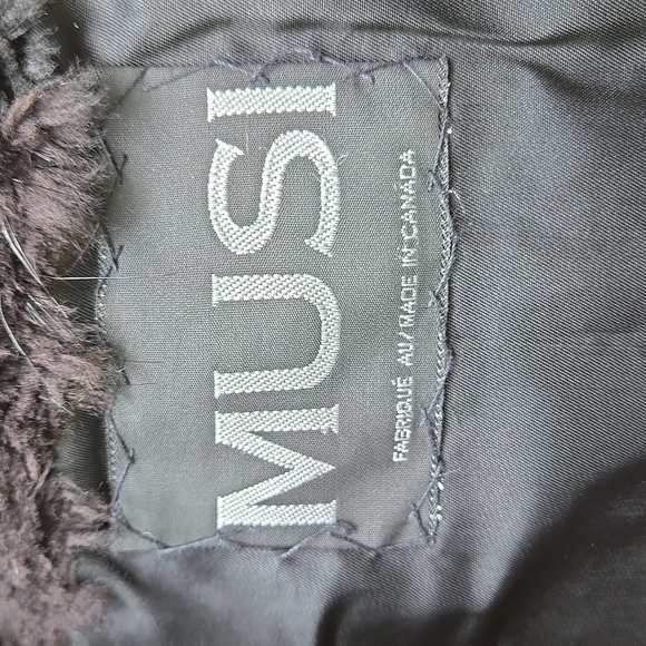 Musi Women's Black Stephanie  Fur Coat Size 8 - Picture 4 of 7